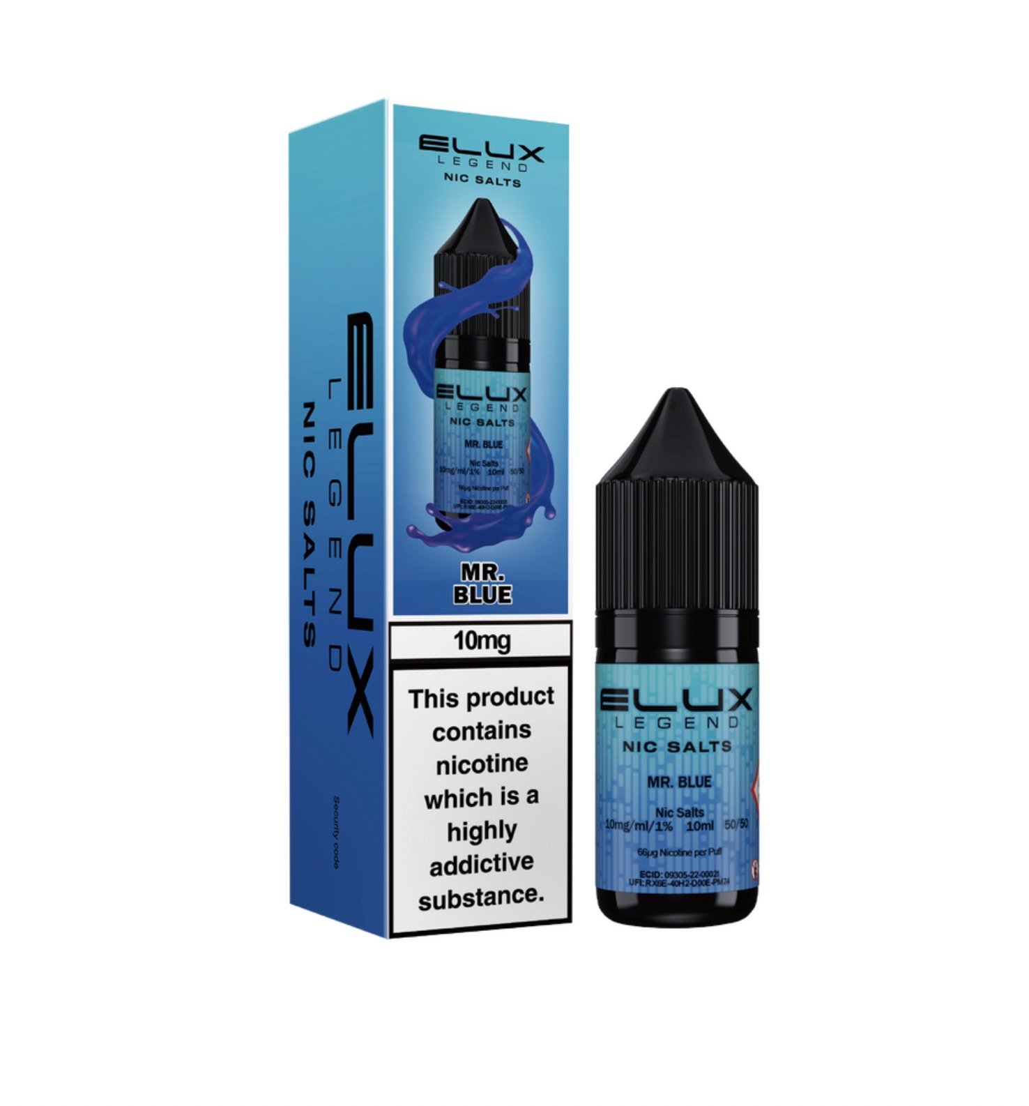 Screenshot ELUX Mr Blue Nic Salt 10mg